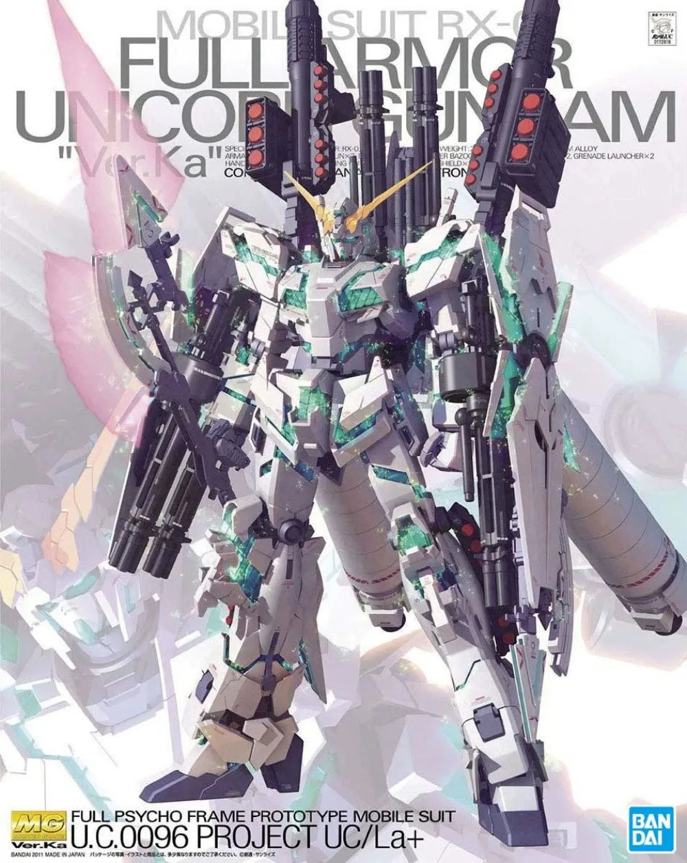 Original Genuine Model BANDAI MG149 1/100 FULLARMOR Unicorn Gundam Ver.Ka Assembly Action Figure Anime Figurine Collections Toys