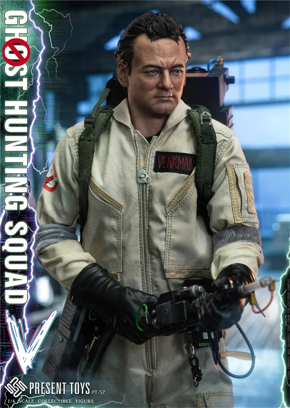 PRESENT TOYS PT-sp57 PT-sp58 1/6 Scale Ghost Hunting Team Zeddemore Venkman Full Set for 12'' Action Figure Model Toys