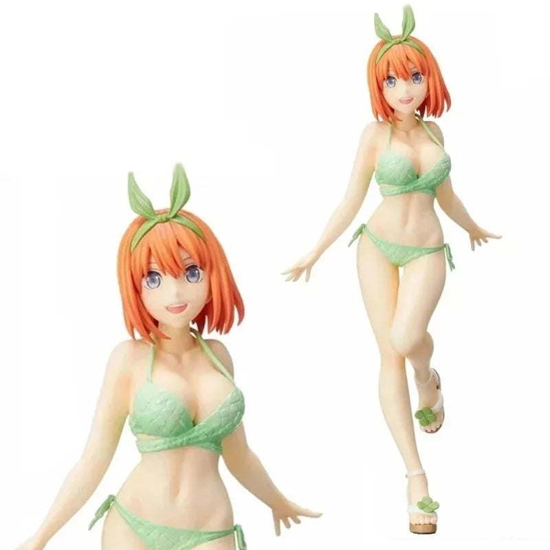 [Xmas 2025] 20cm Nakano Miku Figure - Swimwear Quintuplet Anime Statue, Static PVC Collectible Gift JP Anime