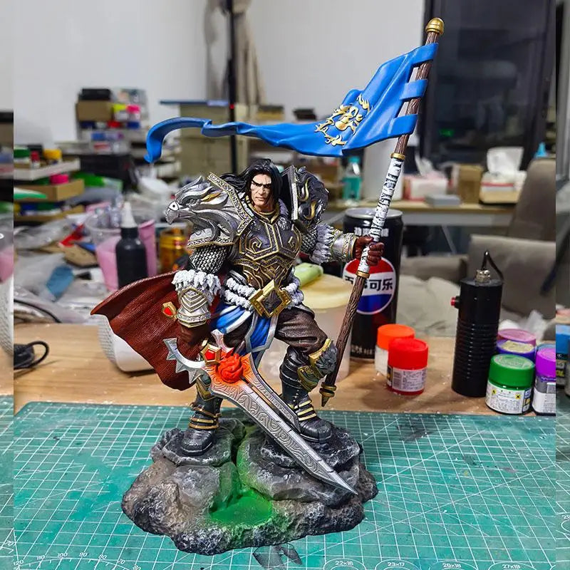 25-27cm World of Warcraft Varian Jaina Guldan Tyrande Arthas Varok Anime Figuren Desktop Ornament Dekoration Beste Geschenke für Jungen