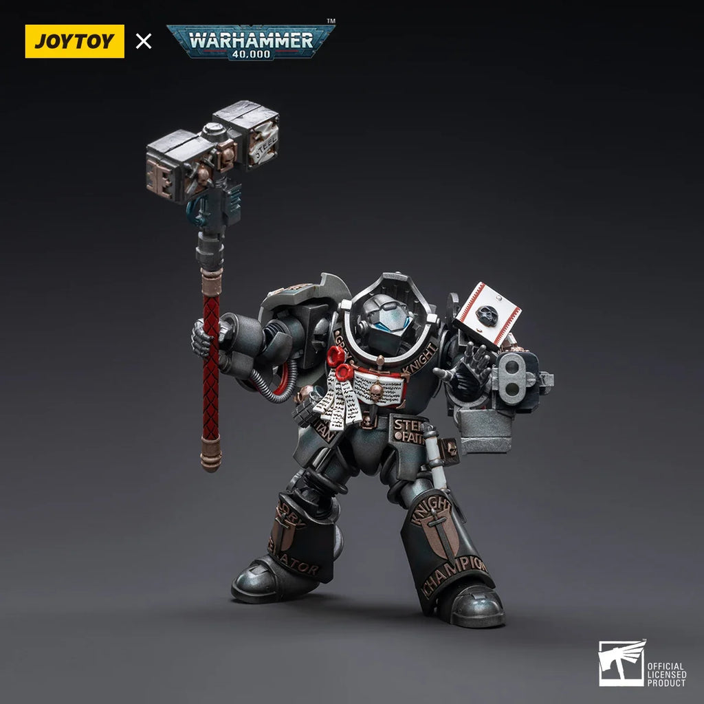 【In Stock】JOYTOY Warhammer 40K 1/18 Action Figure Grey Knights Terminator Caddon Vibova for Game Soldier Model Toy