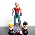 In-Stock GT Vegeta Figures Dragon Ball Super Saiyan Static Model Statue Multiple Interchangeable Head Carvings Surprise Gift Toy