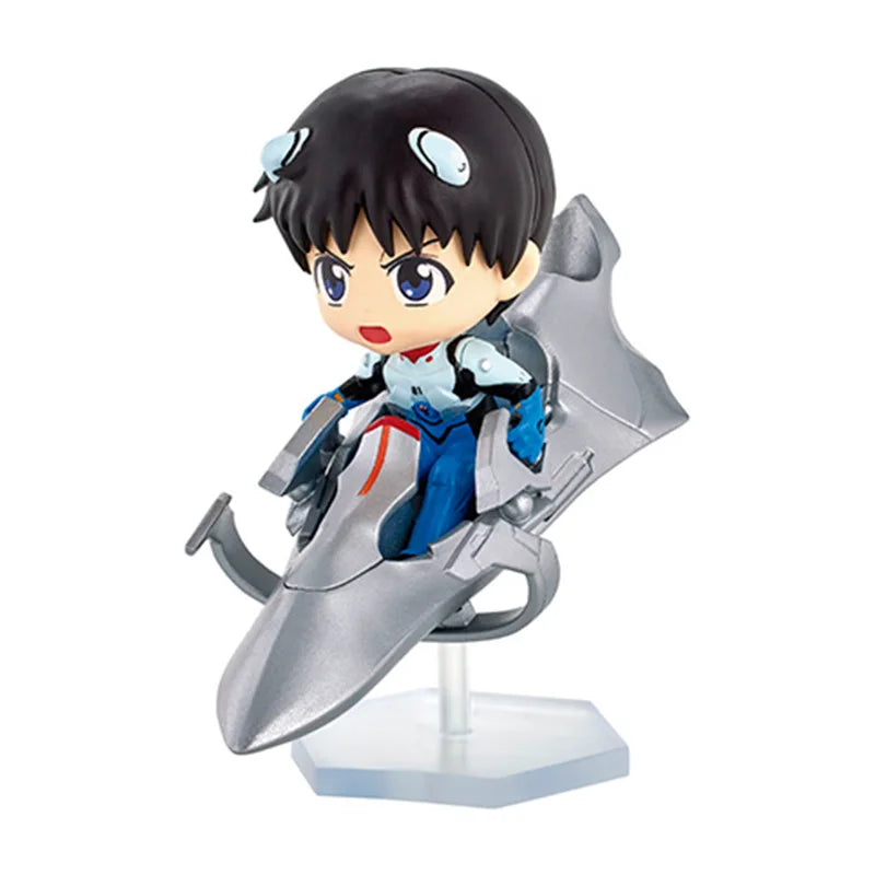 Re-Ment Anime Eva Ayanami Rei Asuka Q-Version Kawaii Pvc Action Figure Model Statue Desk Decor Collectible Toy Gift