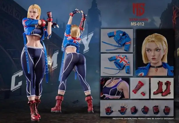 STARMAN MS-012 1/6 Scale Collectible Figure Female Agent Cammy Blue Bee Assassin 12Inch Women Soldier Action Figure Model ﻿