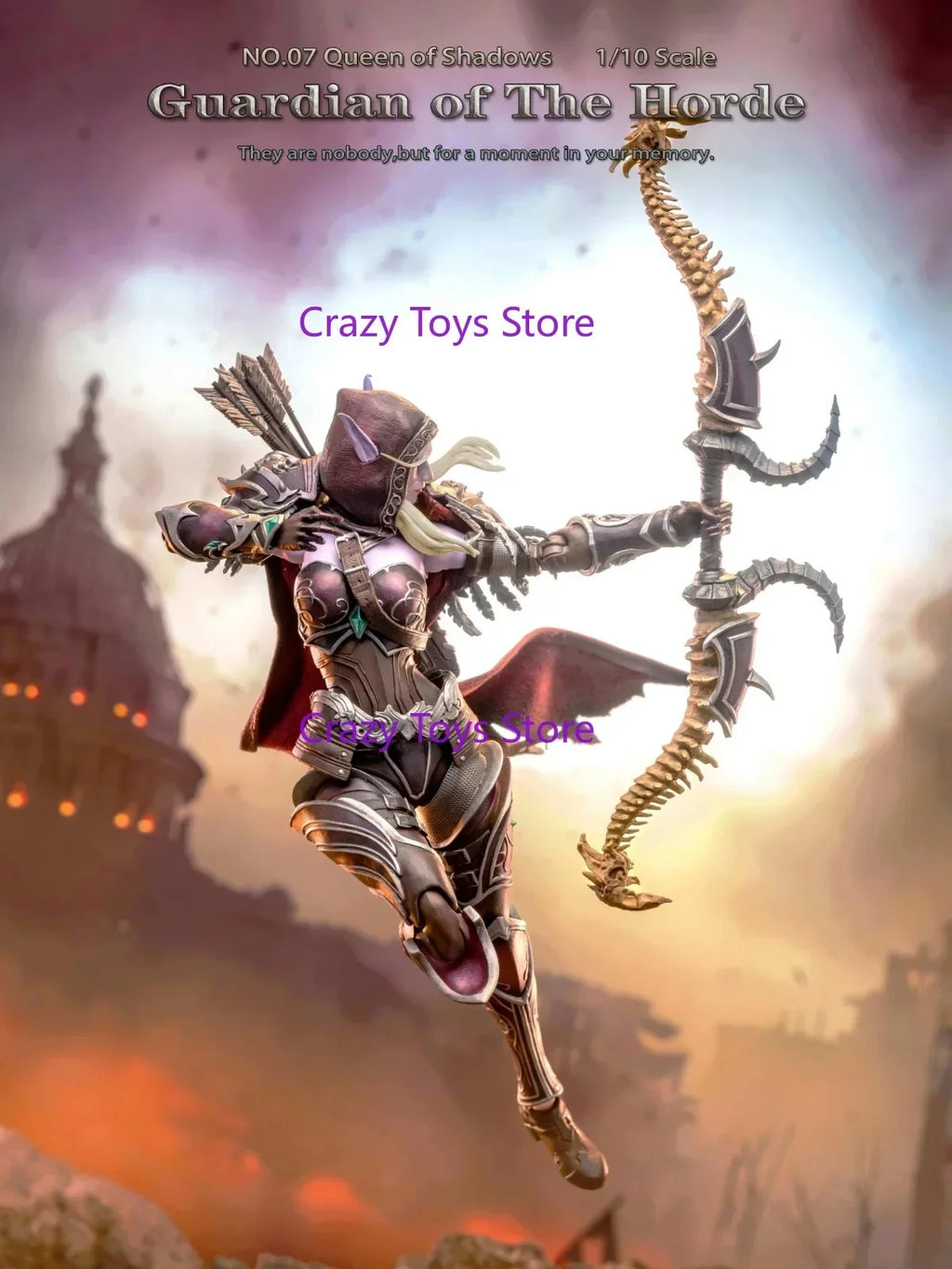 In Stock Gray Knight Studio 1/10 Horde Guardian 07 Shadow Queen Sylvanas Windrunner Action Figure Toy Collection Gift