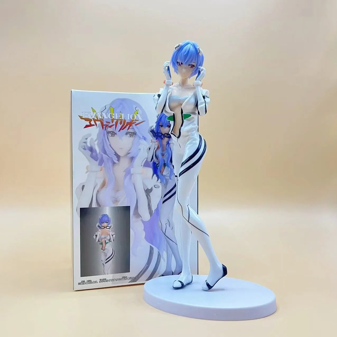 22CM Anime Evangelion Shin Gekijouban Ayanami Rei Figure Replaceable Head Alter Battle Suit Standing Model Toy Action Figure