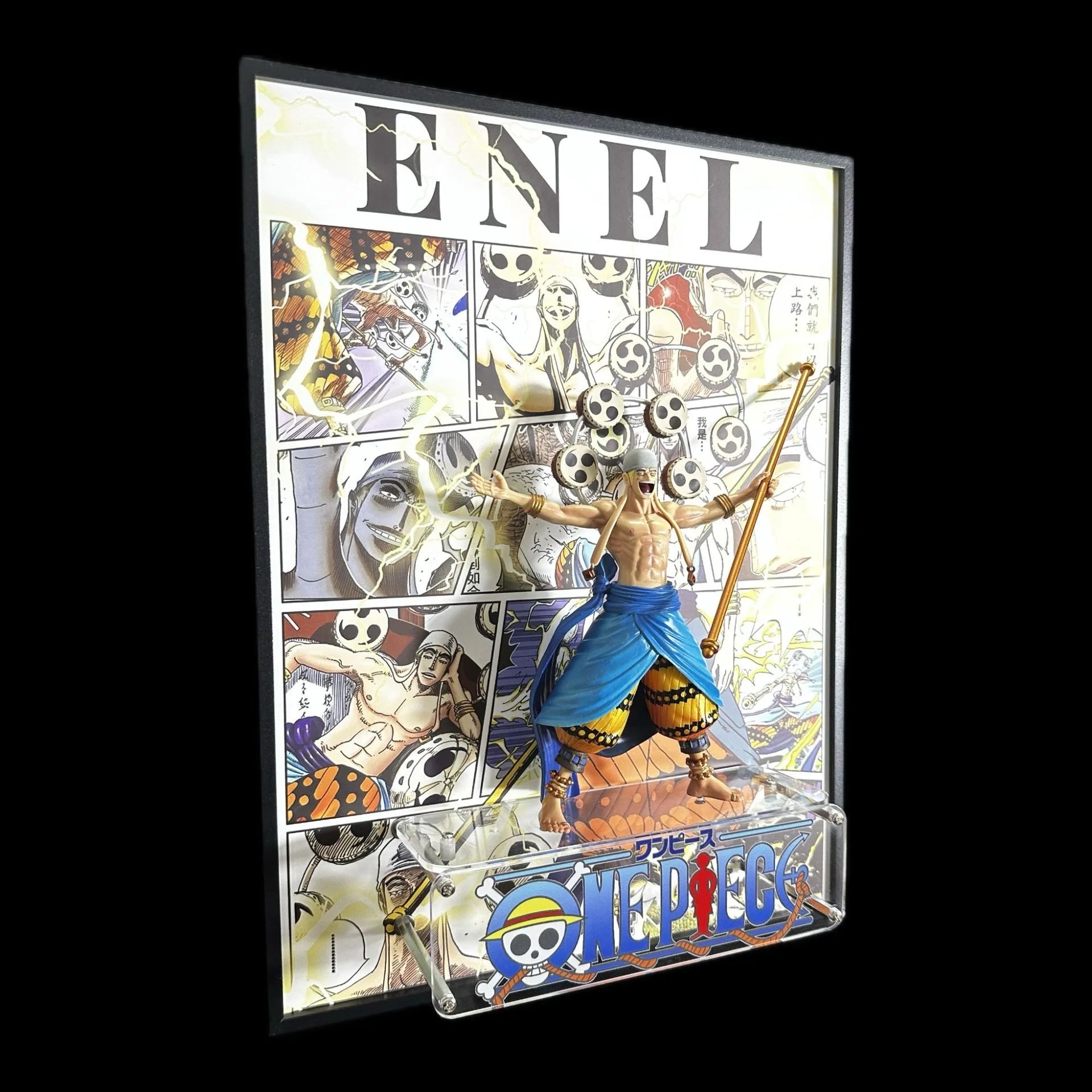 One Pieces Poster 3D Edward Newgate Anime Figure Art Poster Painting Wall Art Retro Posters Decorative Paintings For Home Gifts
