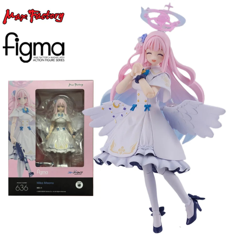 Max Factory Figma Blue Archive Shiroko/Kazusa/Yuuka/Mika/Shiroko Cycling DX Edition Anime Action Figure Model Kit Gift for Fans