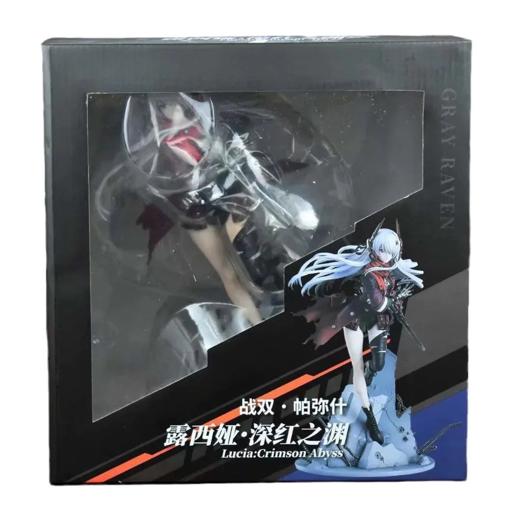 Punishing Gray Raven Lucia Crimson Abyss White Hair Battle Anime Figure Boxed Game Collectible Statue For Anime And Game Fans
