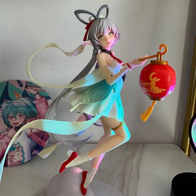 Genuine Original Luo Tianyi Nishang Step Moon Virtual Idol Pvc 1/7 Anime Figure Collectible 24cm Model Cartoon Statuette Gifts