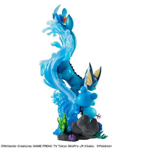 In Stock Megahouse G.E.M.Series Pokémon Vaporeon New Original Anime Figure Model Toys for Boy Action Figures Collection Doll PVC