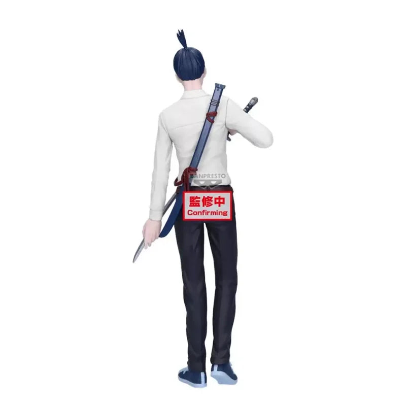 Genuine Bandai Banpresto Chainsaw Man Vibration Stars Aki Hayakawa PVC Original Anime Figure Model Collector Figurine Toys Gift