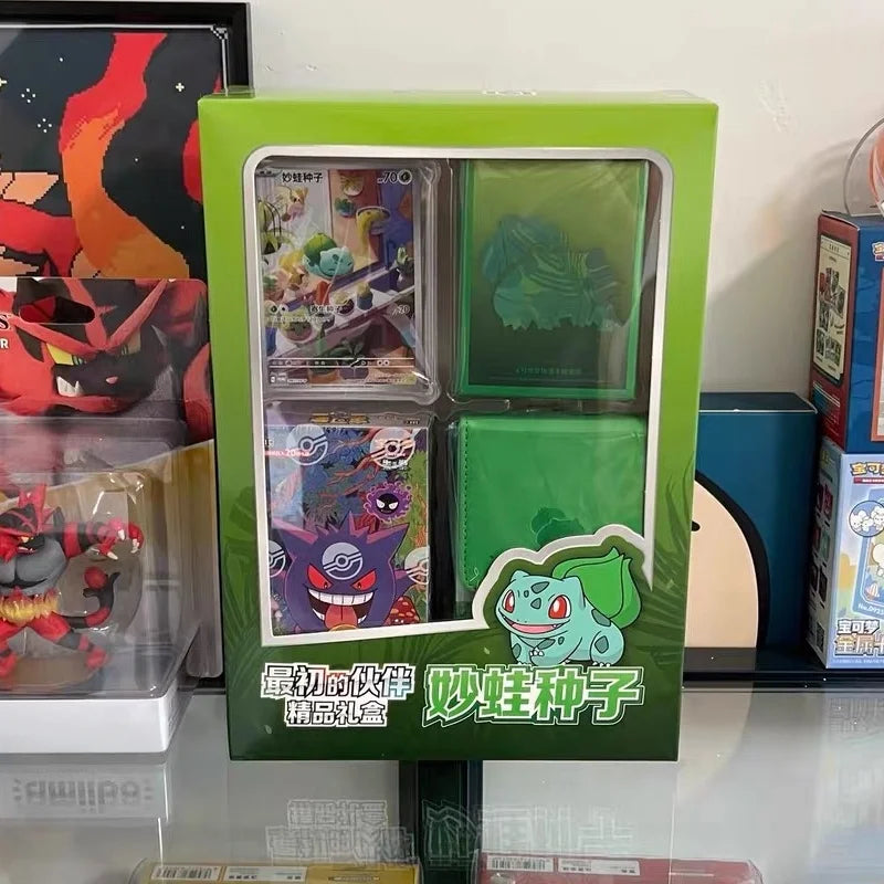 Genuine Pokémon Ptcg Card Trading Card First Partner Gift Box Chinese Version Charmander Squirtle Bulbasaur Game Card Collection