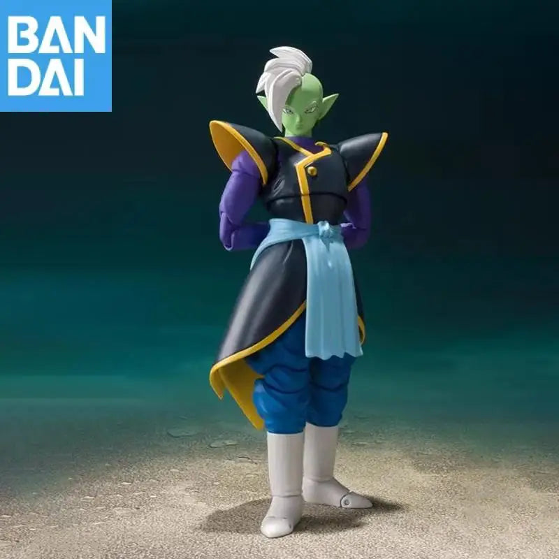 Genuine Bandai S.h.figuarts Dragon Ball Super Zamasu 14Cm Pvc Original Anime Action Figure Model Collector Ornament Toy Gift