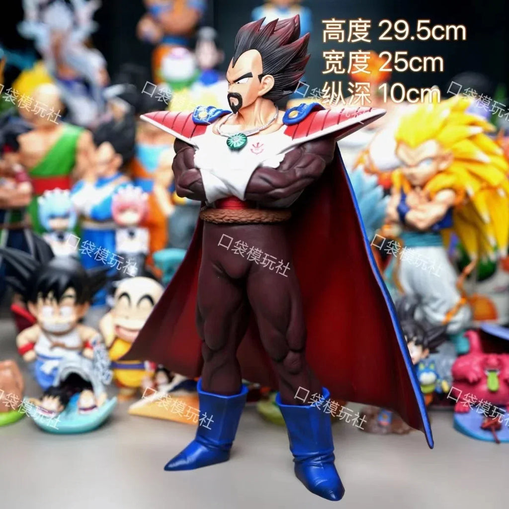 In Stock Dragon Ball King Vegeta Figure Action Figures 29.5cm Pvc Statue Collection Model Toys Gifts