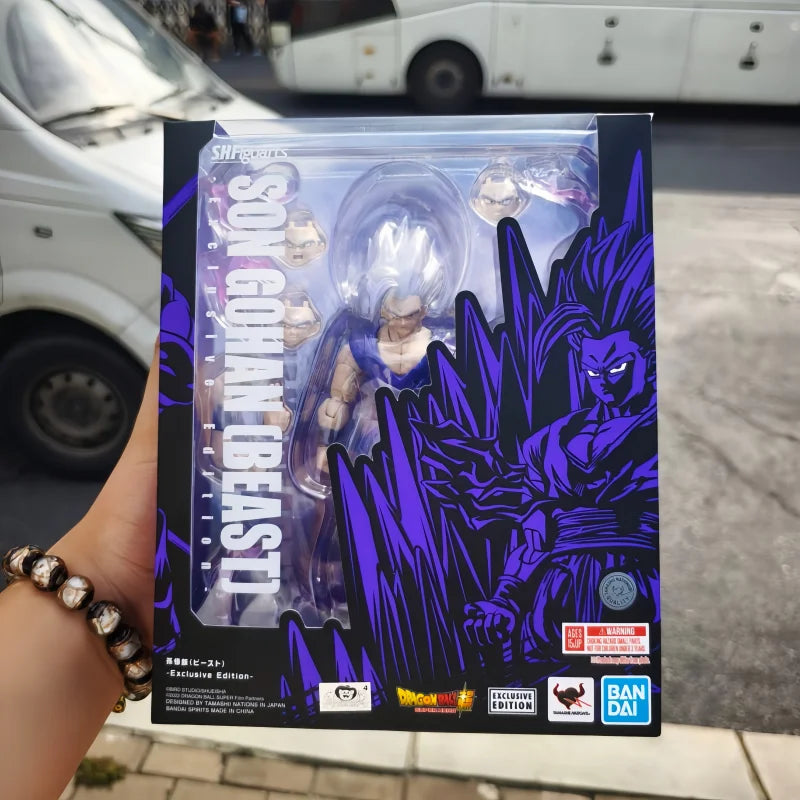 100% Original Bandai Dragon Ball Z 2025 SDCC S.H.Figuarts Exclusive Edition Son Gohan Beast SDCC Anime Action Models Toys Gifts
