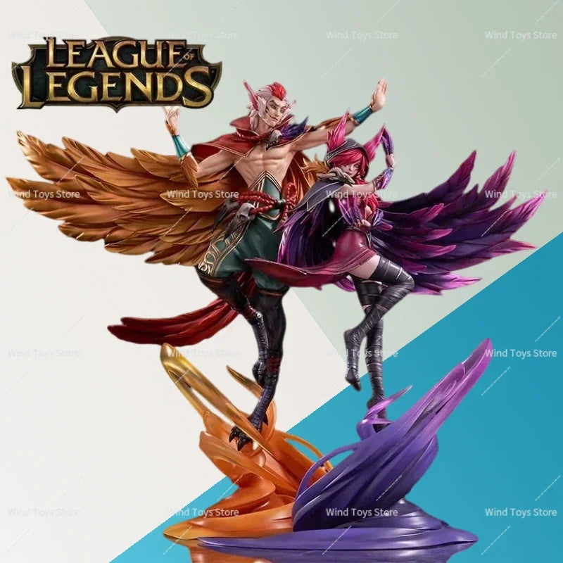 HobbyMax League of Legends Anime Figure Rakan and Xayah 1/7 Original Figurine Collection Boxed Ornaments Model Doll Toys
