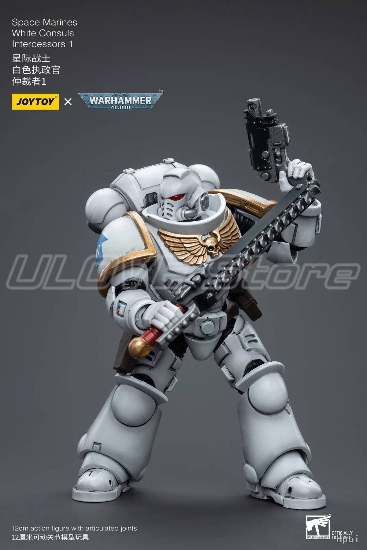 In Stock Original JOYTOY Warhammer 40K Space MarinesWhite ConsulsIntercessors 1 1/18 Action Figures Gifts Toys Models