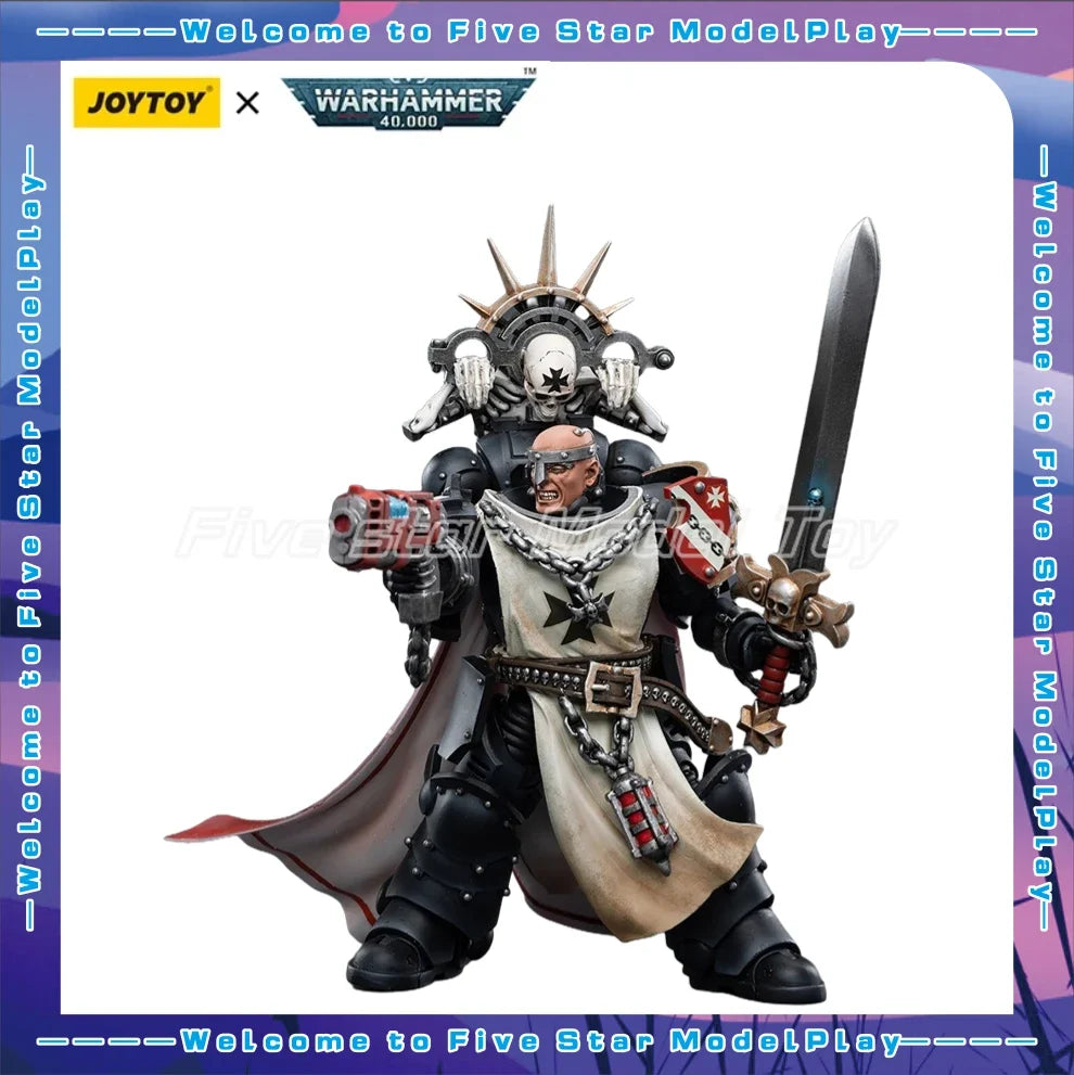 【FS】 JOYTOY Warhammer 40K Black Templars Marshal Baldeckrath 1/18 Action Figure Model Toys Gifts Collection