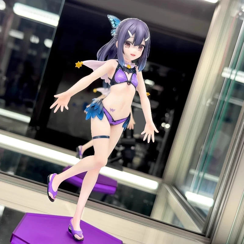 20cm Fate Kaleid Liner Illya And Miyu Swimsuit Ver Anime Gk Action Figure Collectible Model Desk Decoration Gift For Fans