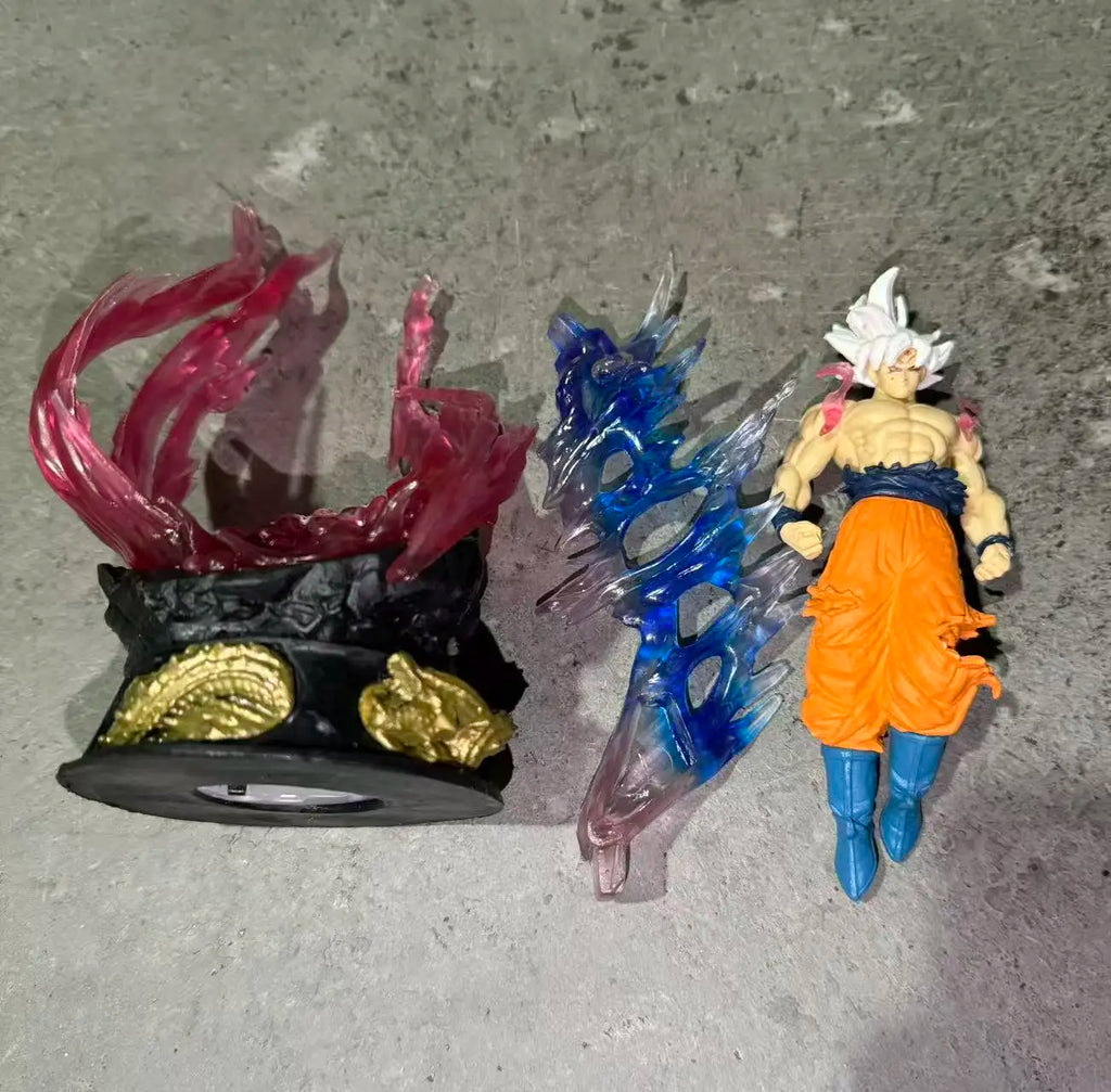 Dragon Ball Anime Figure 25cm Son Goku Ultra Instinct Super Saiyan Figurine Statue Pvc Statue Model Ornament Collection Toy Gift