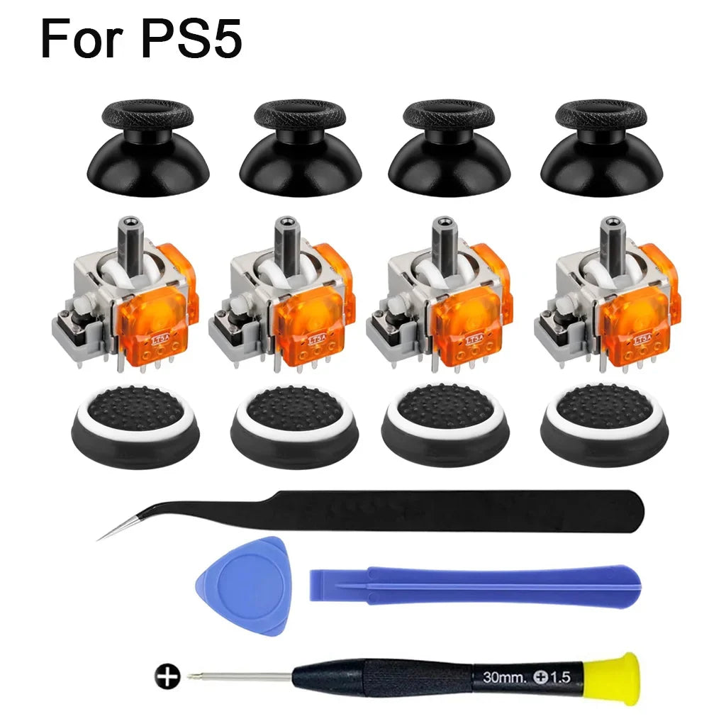 TMR Electromagnetic Joysticks Replacement for PS5 Xbox one Controller Anti-Drift Sticks with Thumbstick Accessories Repair Tool