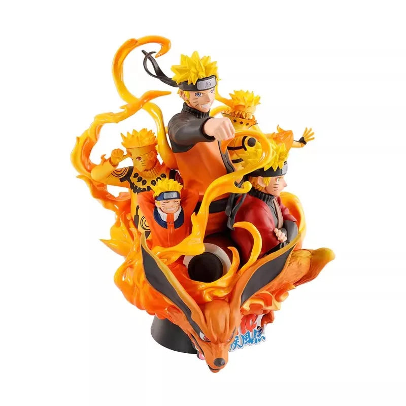 Mega House Genuine Petitrama NARUTO Anime Figure Uzumaki Naruto Action Toys for Boys Girls Kids Christmas Gift Collectible Model