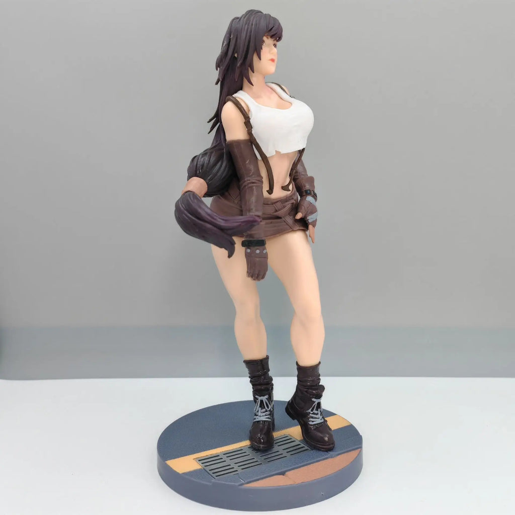 25cm FF VII Tifa Lockhart Action Figure Game Fantasy Figure Fighting Goddess Beautiful Girl Ornaments Room Decorations Gifts