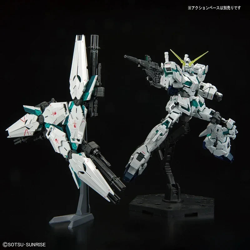 Bandai Original RG THE GUNDAM BASE LIMITED RX-0 UNICORN GUNDAM FINAL BATTLE VER. SPECIAL COATING Anime Action Figure Assembly