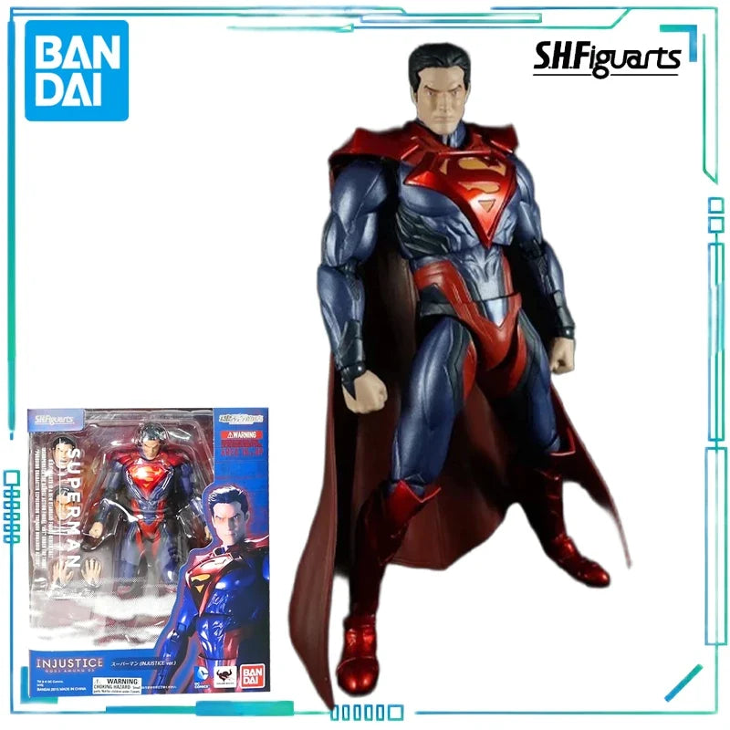 BANDAI Genuine S. H. Figuarts Series Movable Toys Injustice Alliance Ver Superman, Harry Quinn, Joker, Batman Finished Toys Gift