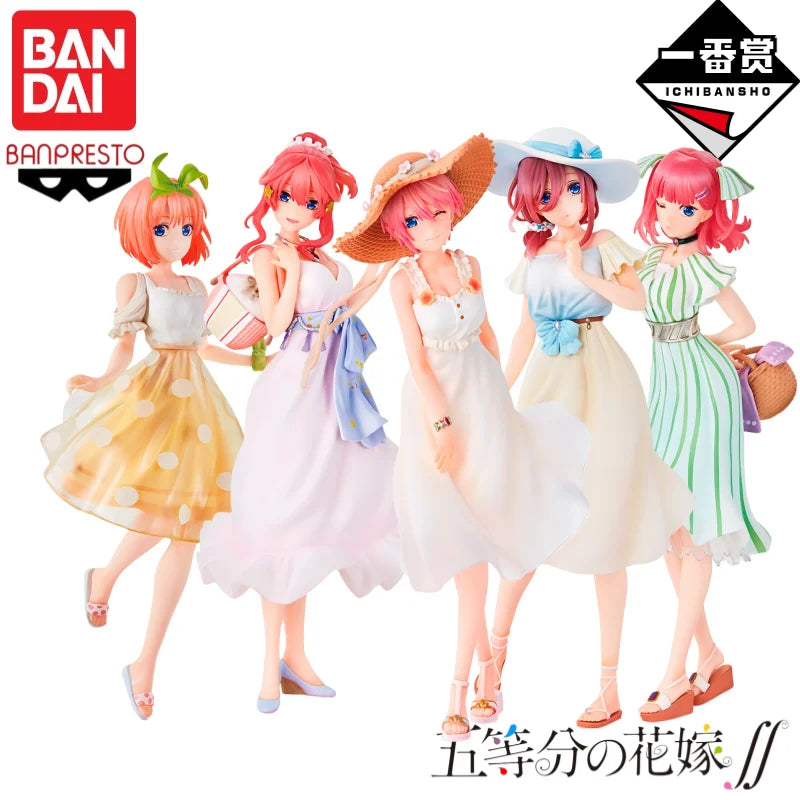 In Stock Original Bandai Banpresto The Quintessential Quintuplets Statue Model Garage Anime Characters Collectible Ornaments