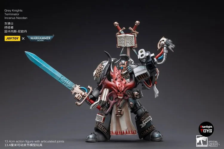 JOYTOY 1/18 Action Figure Warhammer 40K Grey Knights Terminator Incanus Neodan Model Toy Gift