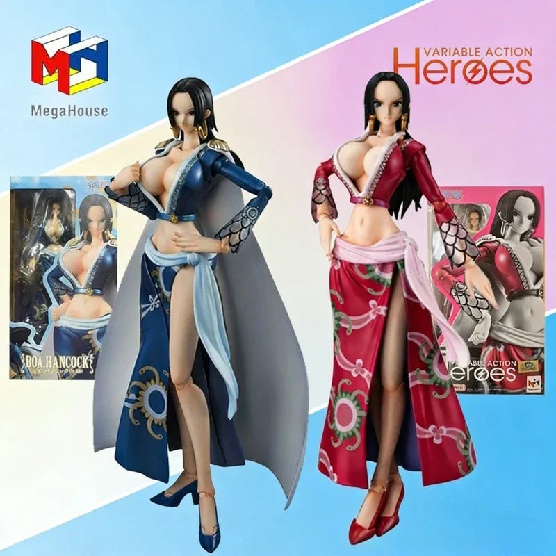 MegaHouse Original Variable Action Heroes VAH Serie Boa Hancock Ver. Blue Limited Edition Anime Actionfigur Modell Spielzeug Geschenke