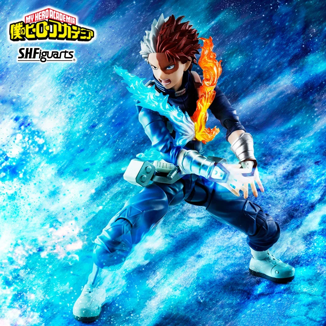 Original Genuine BANDAI S.H.Figuarts SHF My Hero Academia Shoto Todoroki Action Figure Anime Figure Boxed Collectible Model Toys
