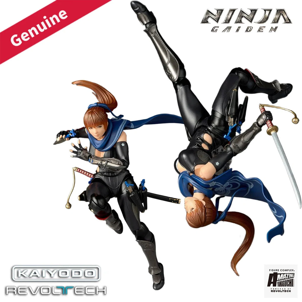 Original Genuine Kaiyodo Action/Dolls Amazing Yamaguchi Revoltech (NR086) Ninja Gaiden 3: Razor's Edge Kasumi H=150mm Figure Toy