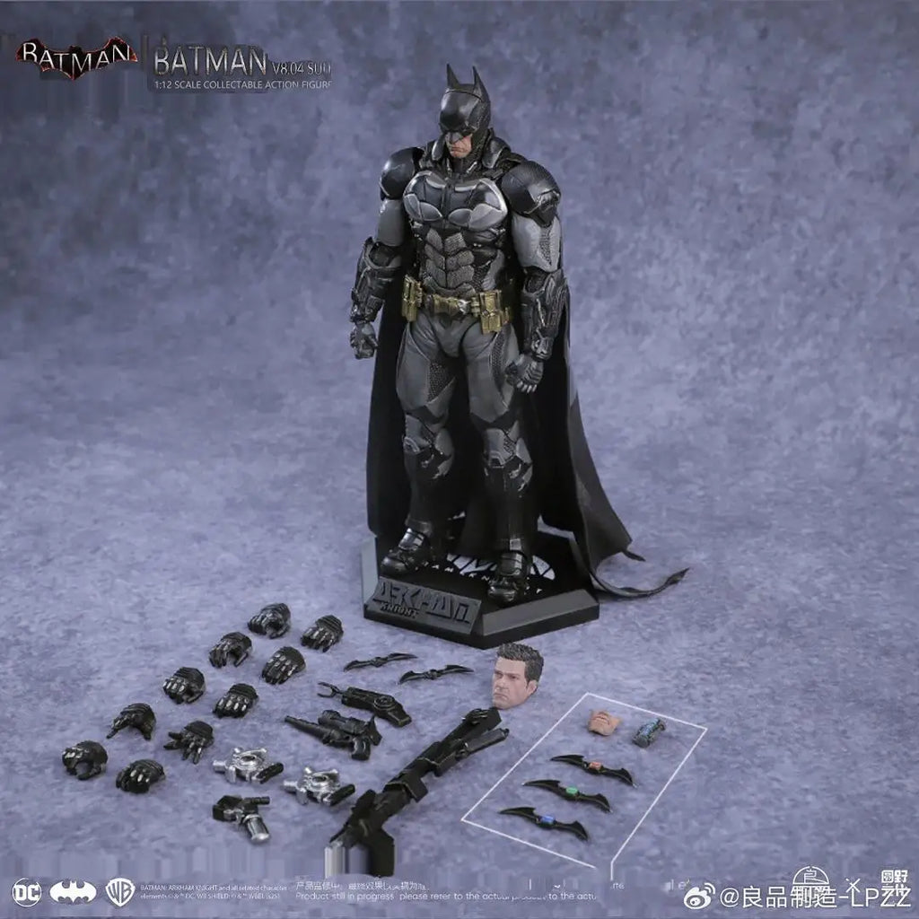 Original Lpzz Toys Arkham Knight Figure V8.04 Suit Batman 002 Deathstroke Dc Multiverse Superman Action Figures Model Custom Toy