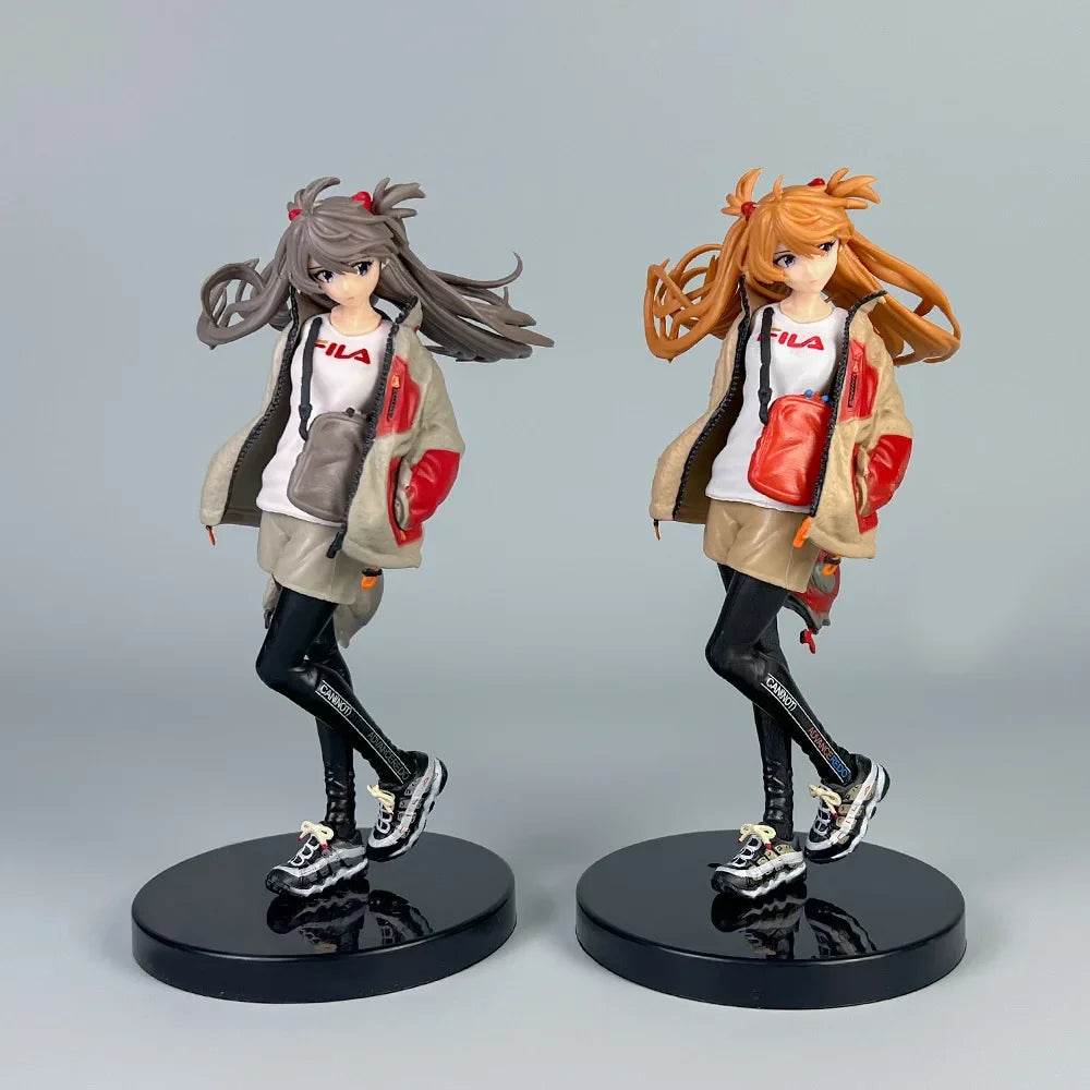 Anime Evangelion Asuka Anime Action Figure Model Gifts Collectible Figurines for Kids Desktop Decoration