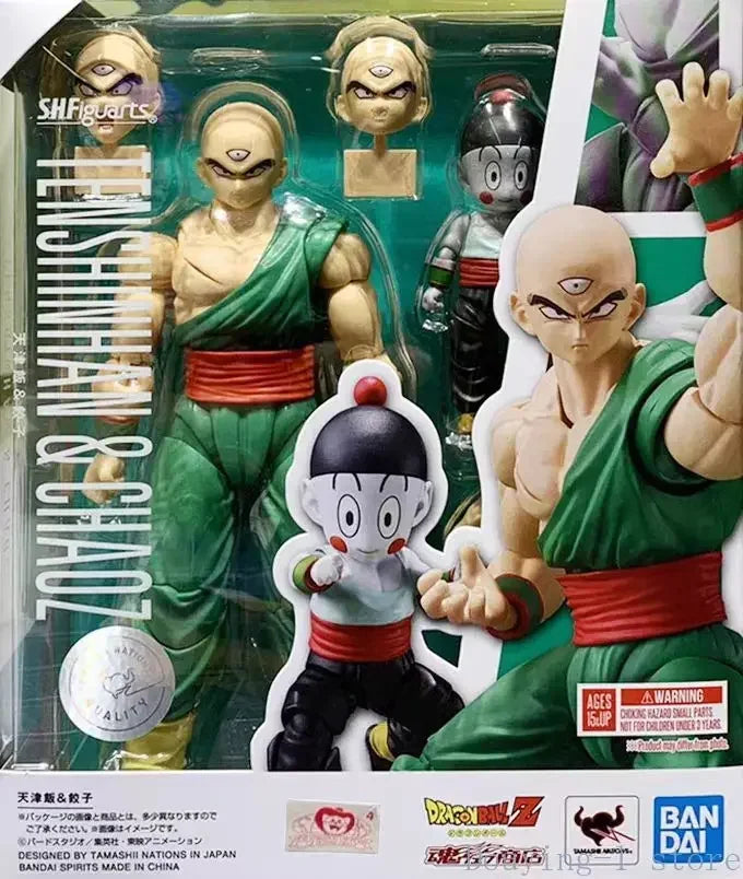 In Stock Original Bandai Shf  Pvc Figuarts Tenshinhan Chaoz Action Figures Gift