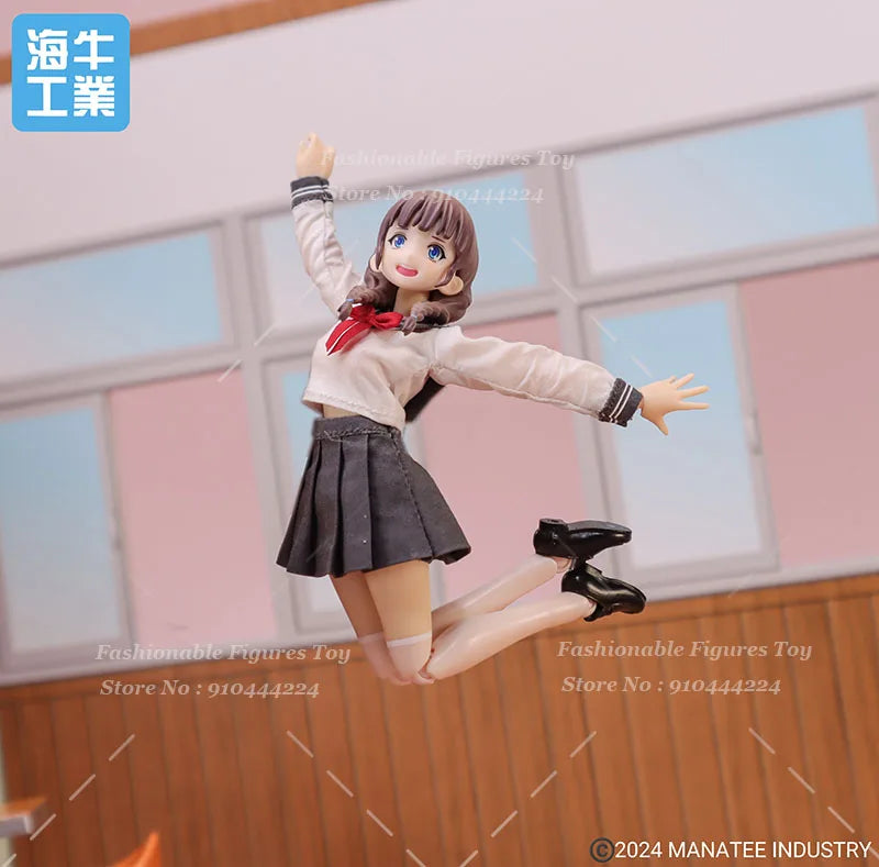 Limited Edition Manatee Industry 1/12 Women Soldier Yua Kawaii Japanese JK Girl Full Set 6" Action Figure Model Best Collectible