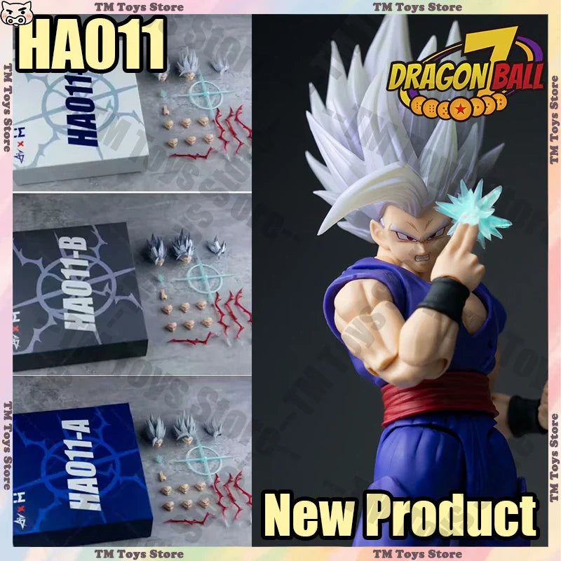 Air&HM CUSTOM HA011 Dragon Ball Gohan Anime Actionfigur Son Gohan Kopfskulptur Sammlermodellbausatz Kopfskulptur Spielzeug Geschenke
