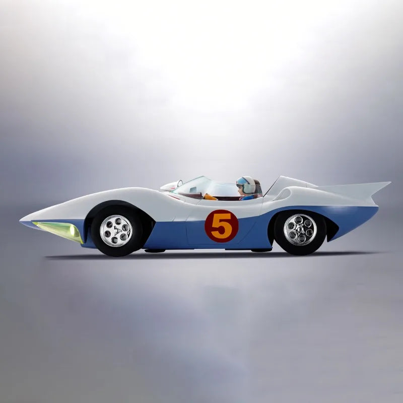 100%Original in Stock Bandai Superalloy Speed Racer Mach GoGoGo Mach 5 Anime Character Assemble Toy Model Ornaments Collection