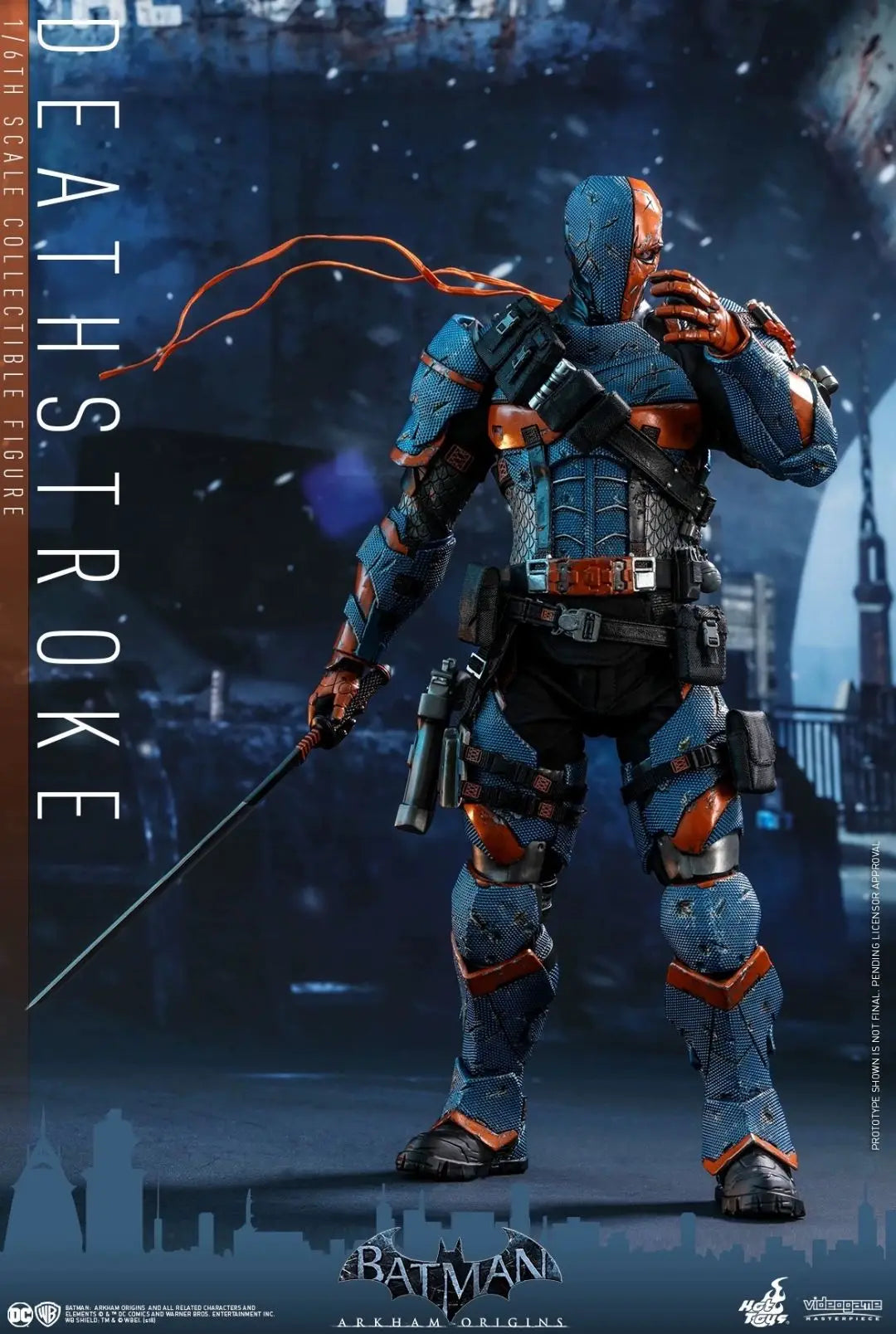 In Stock HT Arkham Batman HotToys 1:6 VGM30 DC Deathstroke Arkham Knight Figure Model Collectible Gift