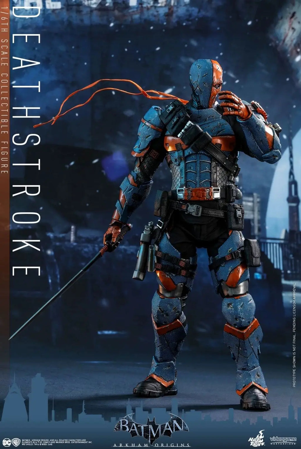 In Stock HT Arkham Batman HotToys 1:6 VGM30 DC Deathstroke Arkham Knight Figure Model Collectible Gift