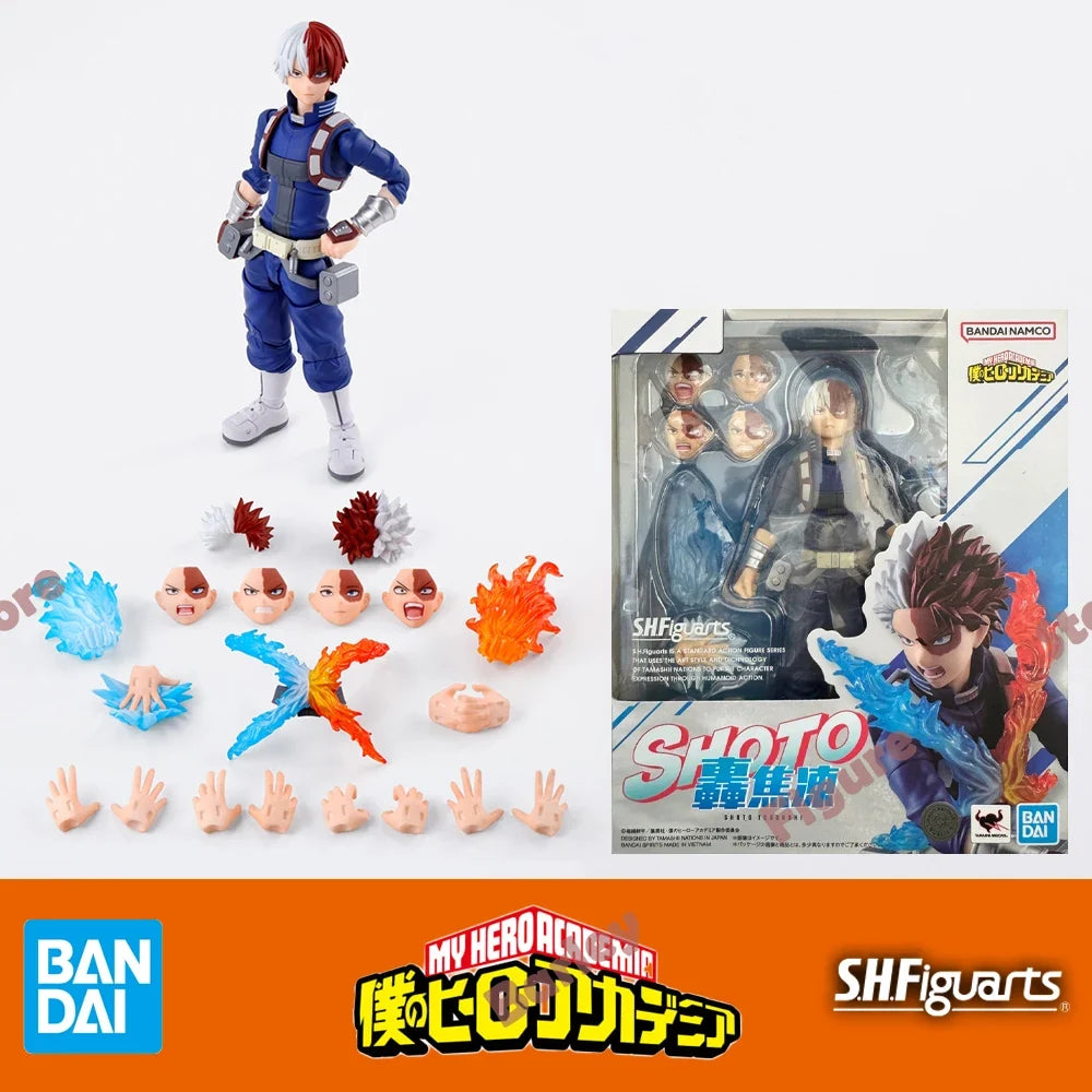 Original Genuine BANDAI S.H.Figuarts SHF My Hero Academia Shoto Todoroki Action Figure Anime Figure Boxed Collectible Model Toys