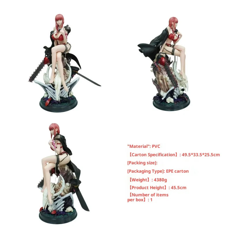 Chainsaw Man Makima Control Devil GK Statue HHS Resin Figure Anime Collectible Model with Exchangeable Parts Beautiful Girl Gift