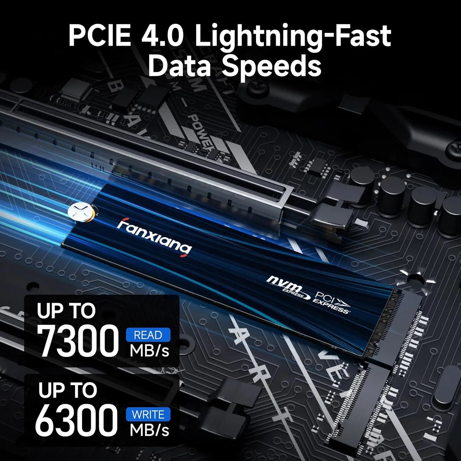 Fanxiang S880E/S880ER 7100MB/s NVMe M.2 SSD Drive PCIe4.0x4 1TB/2TB/4TB M.2 2280 SSD Internal Solid State Drive For PS5 Laptop