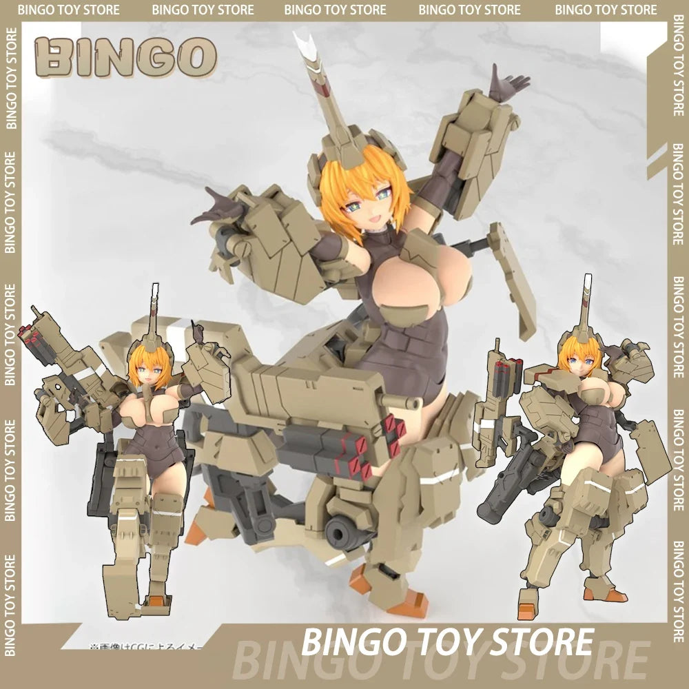 Original Kotobukiya FG124 Kaiten Ko Action Figure Frame Arms Girl Mobile Suit Girl Doll Figures Assembled Model Kit Toys Gifts