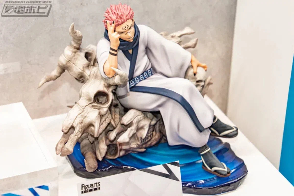 Anime Jujutsu Kaisen Ryomen Sukuna Sitting posture Action Figure PVC Model statue Toys Doll Desk Decor Collectible Gifts boxed