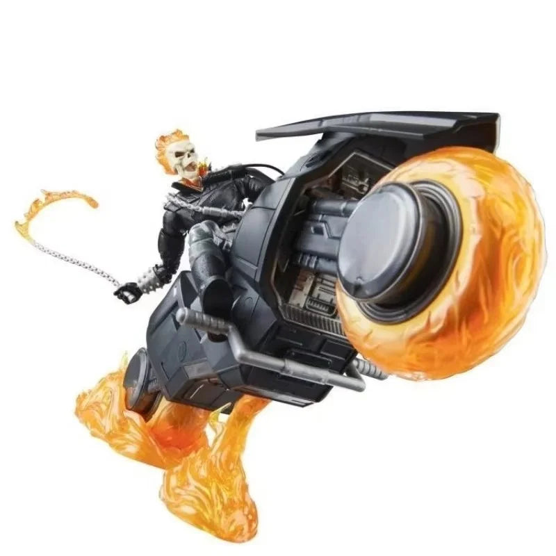 2025 Neuer Ghost Rider und Motorrad Battle Car 85th Anniversary Series 6-Zoll Marvel Legends Actionfigur Modell Spielzeug Jungen Geschenke