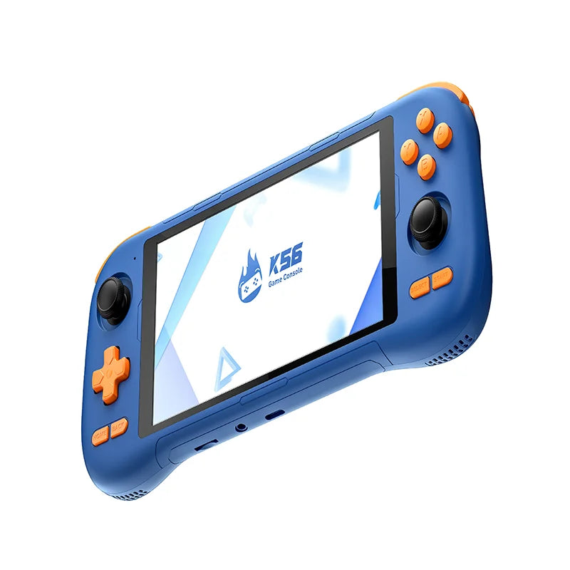 K56 Portable Gaming Console 5.5-inch Touchscreen 50 Emulators 27,000 PS1/PSP/DC/SS Games Android 14 OS 5000mAh Battery Wi-Fi 5 R